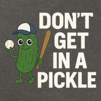 Baseball Don't Get In A Pickle Funny Cotton Canvas Backpack