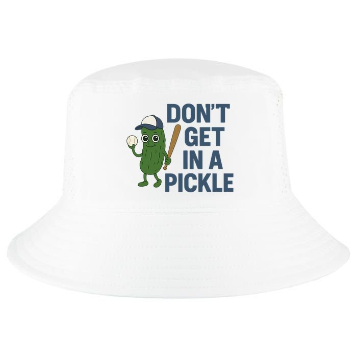 Baseball Don't Get In A Pickle Funny Cool Comfort Performance Bucket Hat