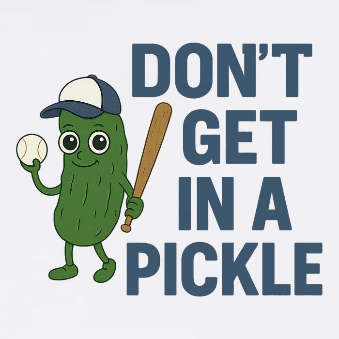 Baseball Don't Get In A Pickle Funny Cool Comfort Performance Bucket Hat