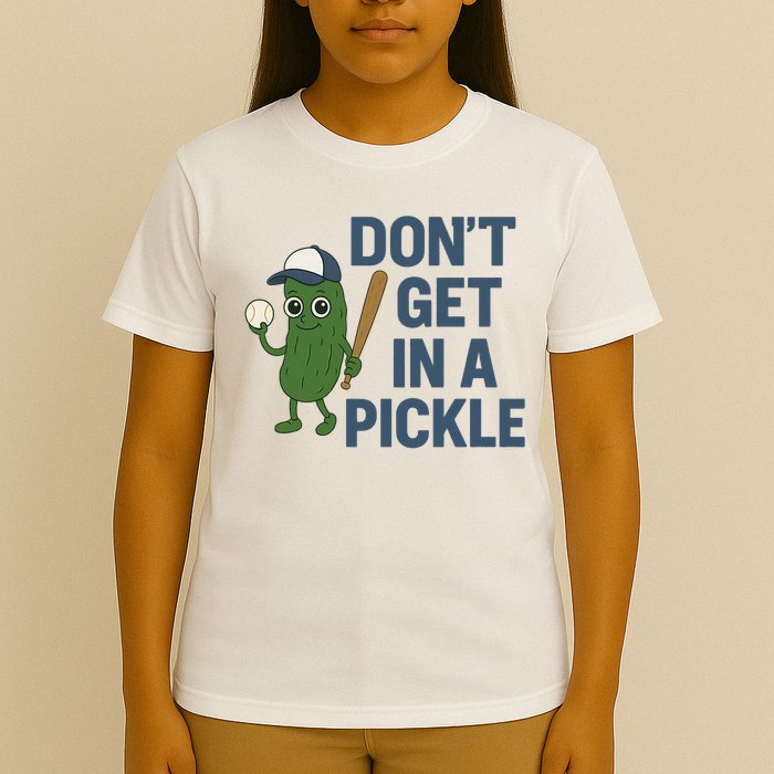 Baseball Don't Get In A Pickle Funny T-Shirt