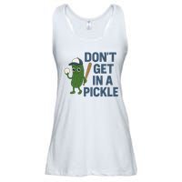Baseball Don't Get In A Pickle Funny Ladies Essential Flowy Tank