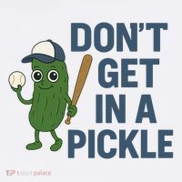 Baseball Don't Get In A Pickle Funny Youth Performance Sprint T-Shirt