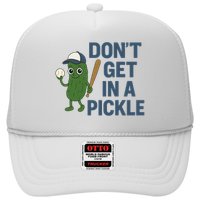 Baseball Don't Get In A Pickle Funny Trucker Hat