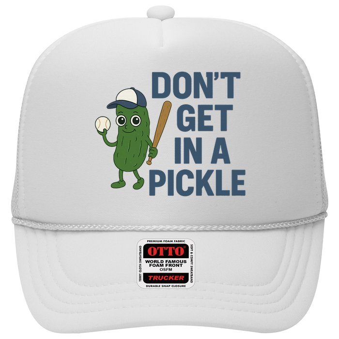 Baseball Don't Get In A Pickle Funny Trucker Hat