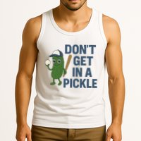 Baseball Don't Get In A Pickle Funny Tank Top