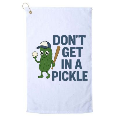 Baseball Don't Get In A Pickle Funny Golf Towel