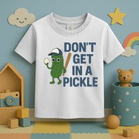 Baseball Don't Get In A Pickle Funny Toddler T-Shirt