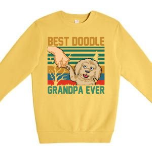 Best Doodle Grandpa Ever Premium Crewneck Sweatshirt