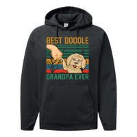 Best Doodle Grandpa Ever Performance Fleece Hoodie