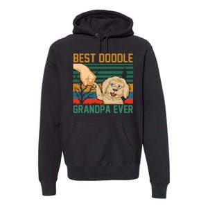 Best Doodle Grandpa Ever Premium Hoodie