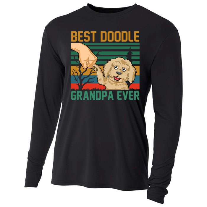 Best Doodle Grandpa Ever Cooling Performance Long Sleeve Crew