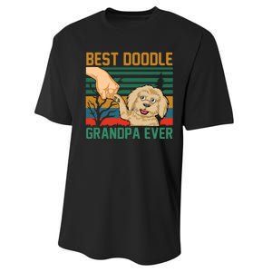 Best Doodle Grandpa Ever Performance Sprint T-Shirt