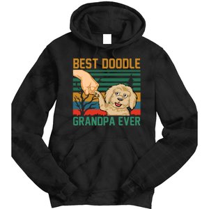 Best Doodle Grandpa Ever Tie Dye Hoodie