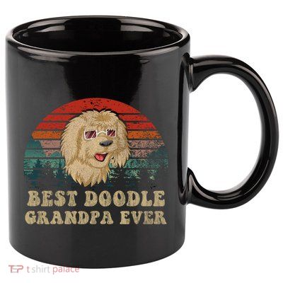 Best Doodle Grandpa Ever 11oz C Handle Ceramic Mug