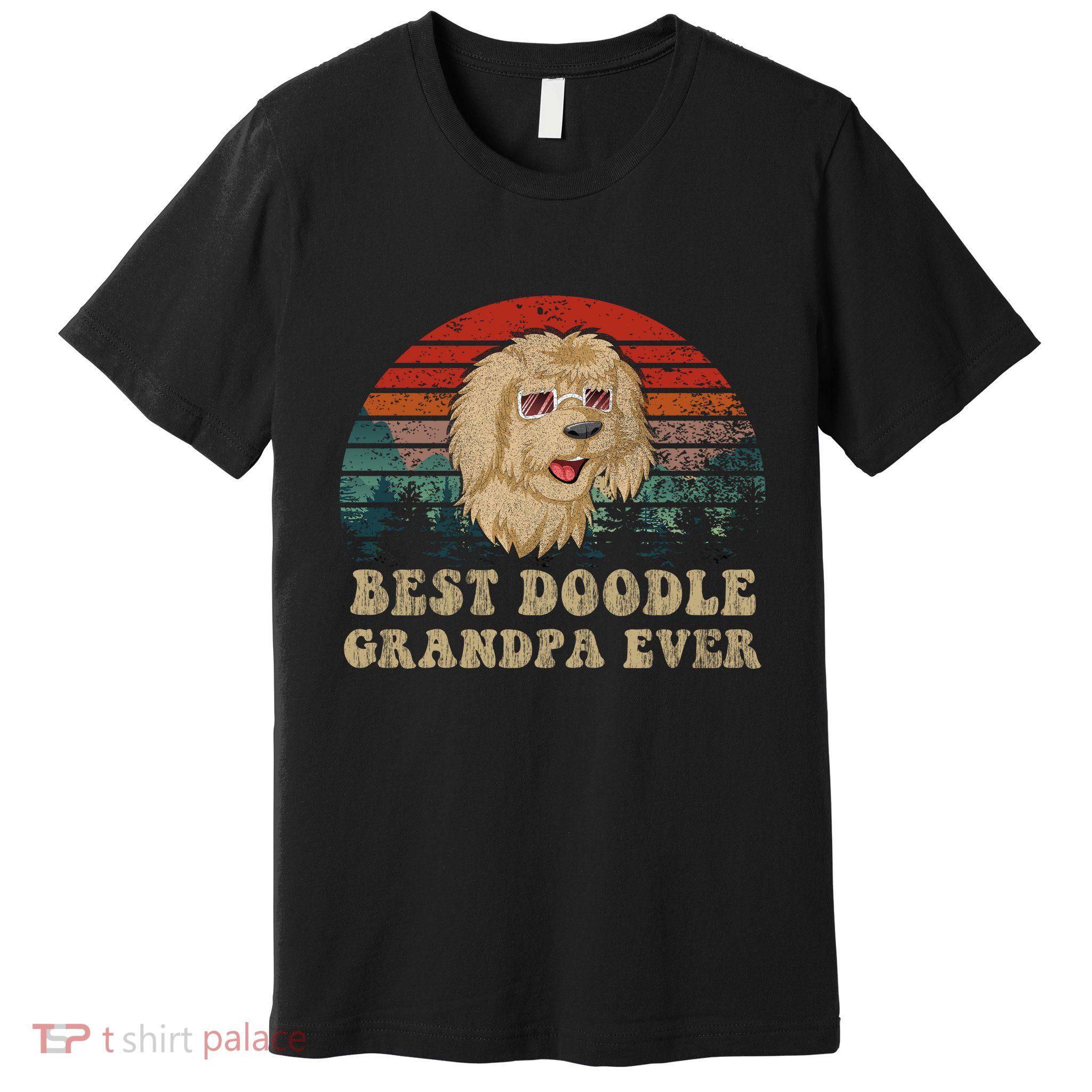 Best Doodle Grandpa Ever Premium T-Shirt