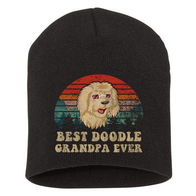 Best Doodle Grandpa Ever Short Acrylic Beanie