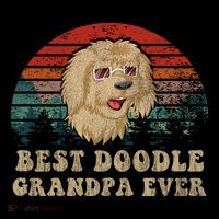 Best Doodle Grandpa Ever Short Acrylic Beanie