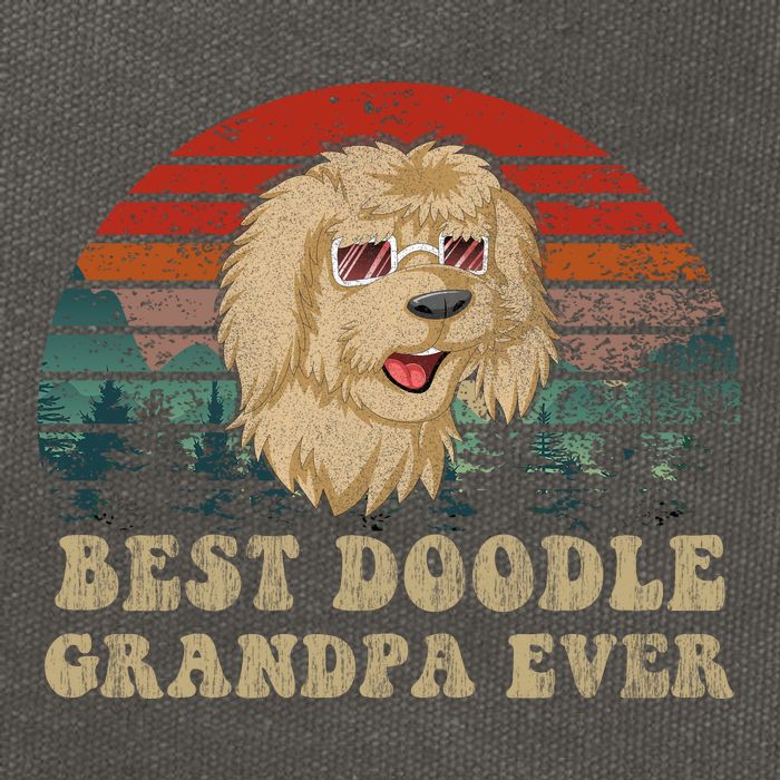 Best Doodle Grandpa Ever Cotton Canvas Backpack