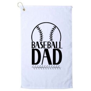 Baseball Dad Gift For Baseball Lover Platinum Collection Golf Towel