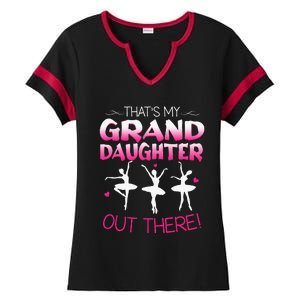 Ballet Dancing Granddaughter Grandpa & Grandma Gift Ladies Halftime Notch Neck Tee