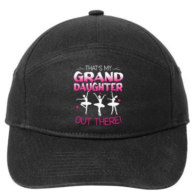 Ballet Dancing Granddaughter Grandpa & Grandma Gift 7-Panel Snapback Hat