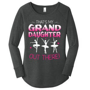 Ballet Dancing Granddaughter Grandpa & Grandma Gift Women's Perfect Tri Tunic Long Sleeve Shirt