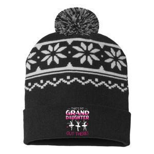 Ballet Dancing Granddaughter Grandpa & Grandma Gift USA-Made Snowflake Beanie