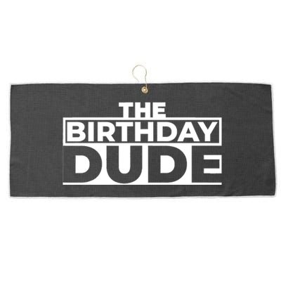 Birthday Dude Graphic Novelty Large Microfiber Waffle Golf Towel