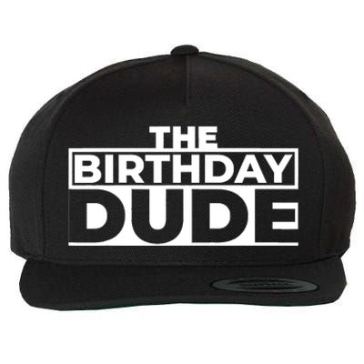 Birthday Dude Graphic Novelty Wool Snapback Cap