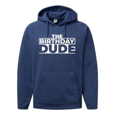 Birthday Dude Graphic Novelty Performance Fleece Hoodie