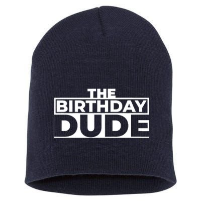 Birthday Dude Graphic Novelty Short Acrylic Beanie