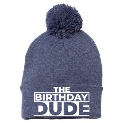 Birthday Dude Graphic Novelty Pom Pom 12in Knit Beanie