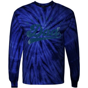 Baseball Dad Gifts Daddy Fathers Day Tie-Dye Long Sleeve Shirt