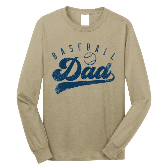 Baseball Dad Gifts Daddy Fathers Day Long Sleeve Shirt