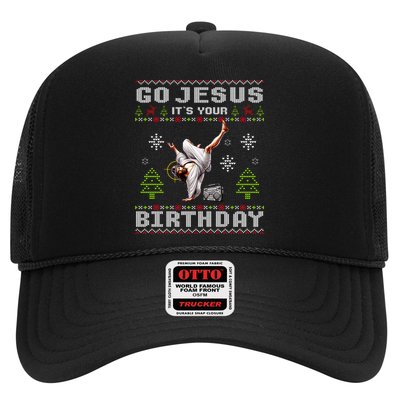 Break Dance Go Jesus ItS Your Birthday Merry Christmas Day Trucker Hat