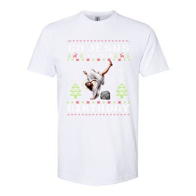 Break Dance Go Jesus ItS Your Birthday Merry Christmas Day Softstyle® CVC T-Shirt