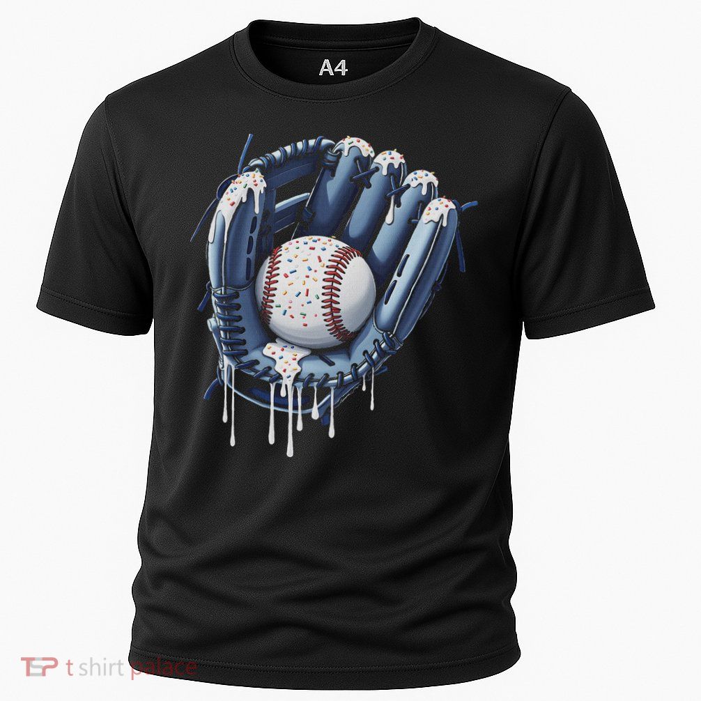 Baseball Drip Glove Ice Cream Drip Sports Performance Shirt