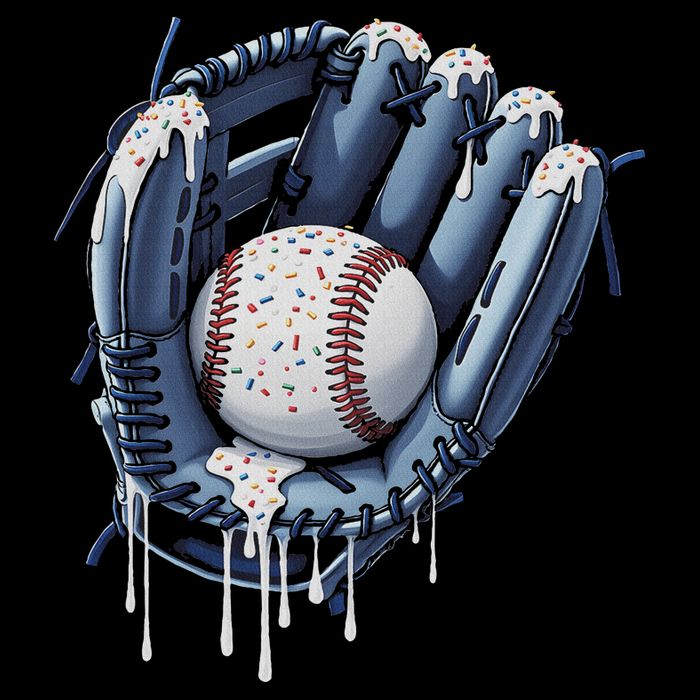 Baseball Drip Glove Ice Cream Drip Sports Drawstring Bag