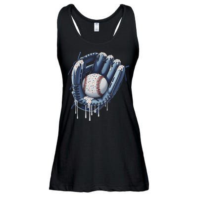 Baseball Drip Glove Ice Cream Drip Sports Ladies Essential Flowy Tank