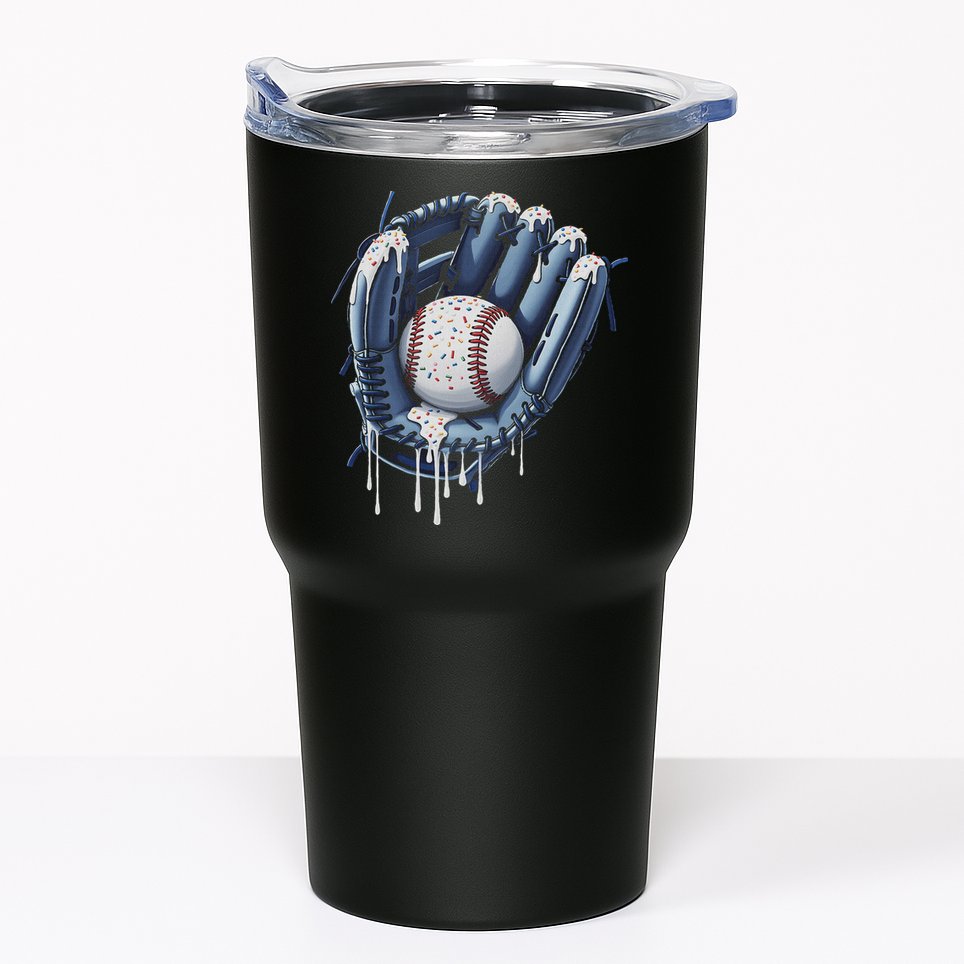 Baseball Drip Glove Ice Cream Drip Sports Tumbler