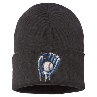 Baseball Drip Glove Ice Cream Drip Sports Sustainable Knit Beanie