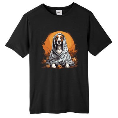 Beagle Dog Ghost Funny Halloween Pumpkin For Dog Lovers Gift Tall Fusion ChromaSoft Performance T-Shirt