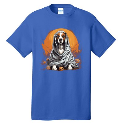 Beagle Dog Ghost Funny Halloween Pumpkin For Dog Lovers Gift Tall T-Shirt