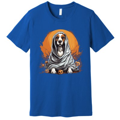 Beagle Dog Ghost Funny Halloween Pumpkin For Dog Lovers Gift Premium T-Shirt