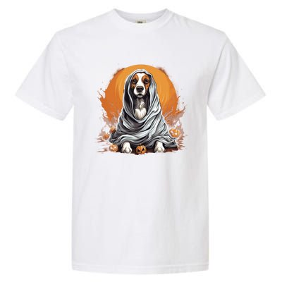 Beagle Dog Ghost Funny Halloween Pumpkin For Dog Lovers Gift Garment-Dyed Heavyweight T-Shirt