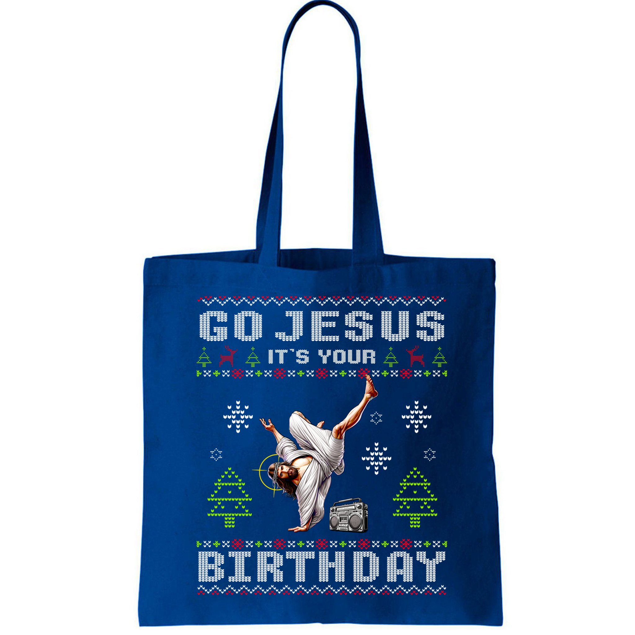 Break Dance Go Jesus ItS Your Birthday Merry Christmas Day Gift Bag