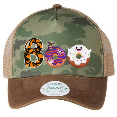 Boo Donuts Ghost Funny Halloween Donut Lovers Costume Spooky Legacy Tie Dye Trucker Hat