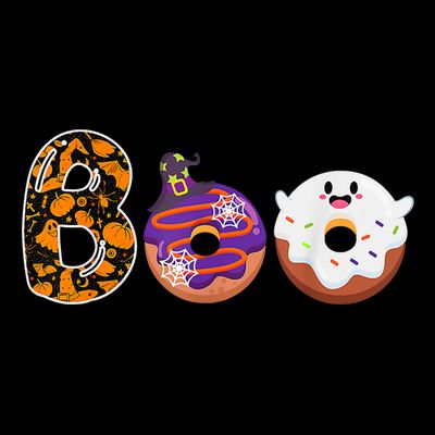 Boo Donuts Ghost Funny Halloween Donut Lovers Costume Spooky T-Shirt