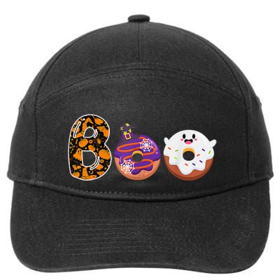 Boo Donuts Ghost Funny Halloween Donut Lovers Costume Spooky 7-Panel Snapback Hat