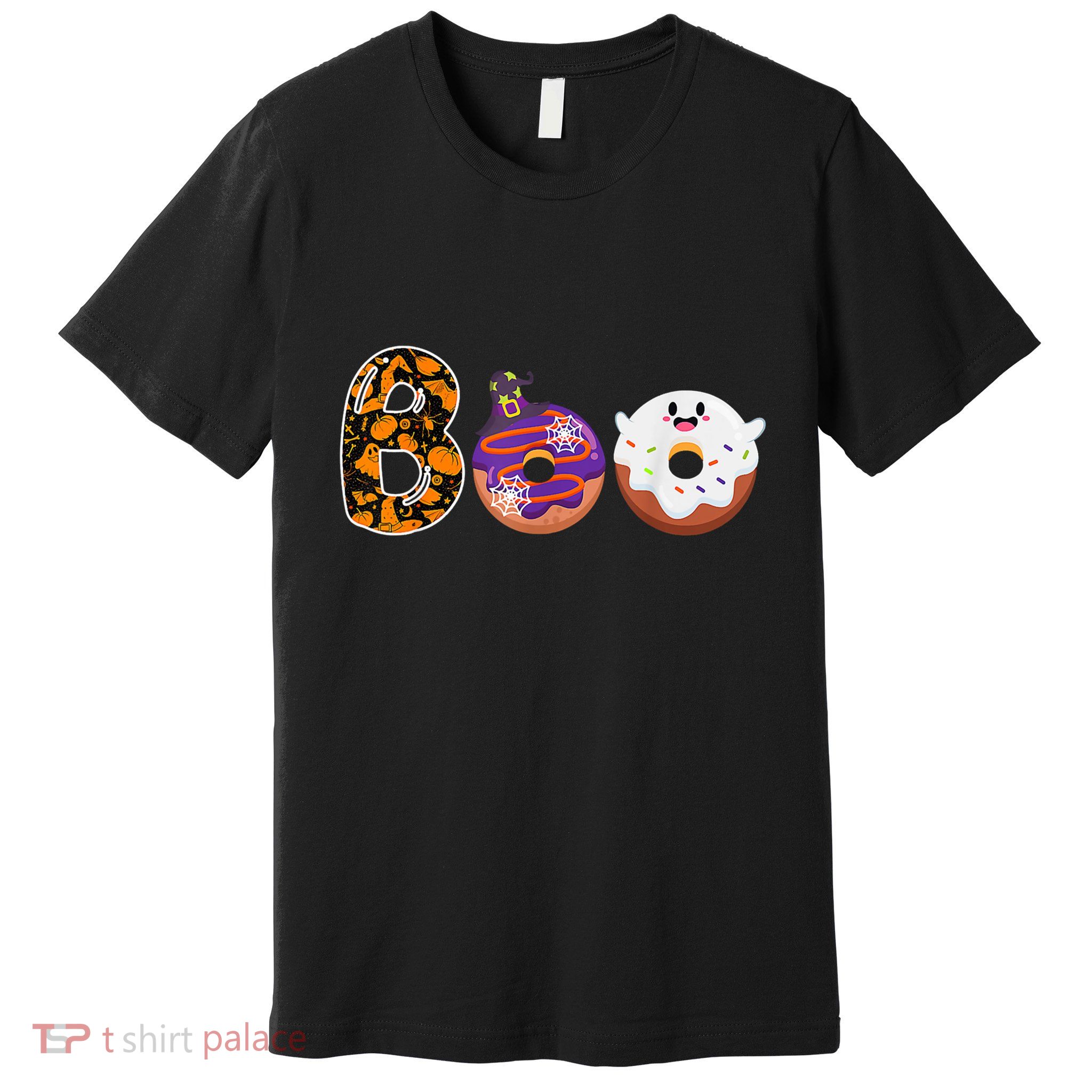 Boo Donuts Ghost Funny Halloween Donut Lovers Costume Spooky Premium T-Shirt